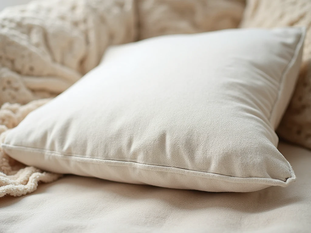 Handvävd kudde i naturliga material från Wlexironchral